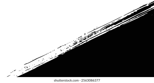 Abstract Black and black Dirty Grunge Background with Halftone Effect. Sports Background with Brush Stroke Illustration