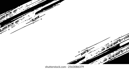 Abstract Black and black Dirty Grunge Background with Halftone Effect. Sports Background with Brush Stroke Illustration