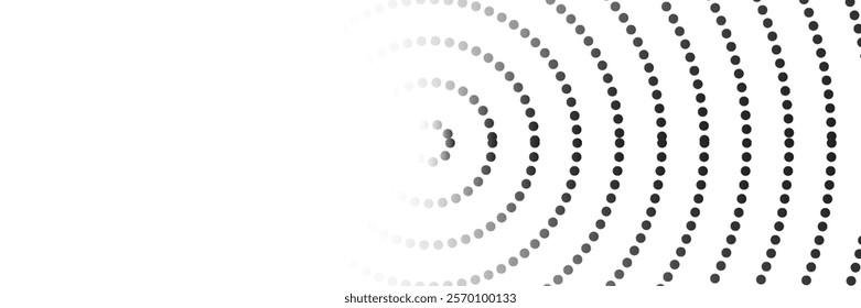 Abstract black dot circle icon. Halftone dots circle Vector illustration