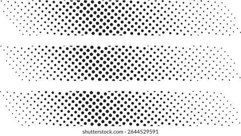 Abstract black dot halftone pattern background design