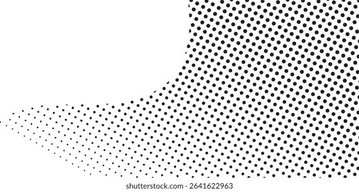 Abstract black dot pattern background design