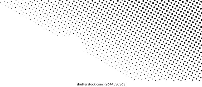 Abstract black dot pattern diagonal design background