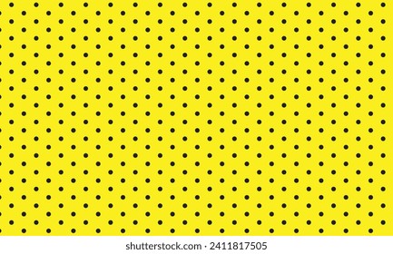 abstract black dot pattern with yellow background.
