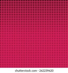 Abstract black dots on pink background, stock vector illustration hatbox 




