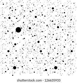 Abstract Black Dots Pattern Vector Background