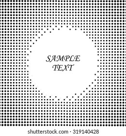 Abstract Black Dots Stock Vector Illustration Light-box 