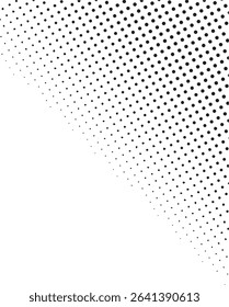 Abstract black dotted corner design background