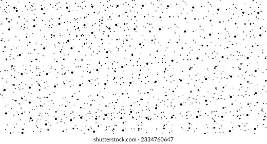 Abstract black dotted grainy, gritty texture background