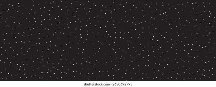 Abstract black dotted grainy, starry night gritty texture vector background