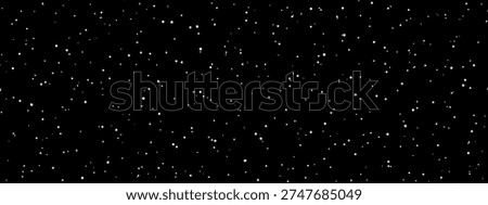 Abstract black dotted grainy, starry night grain texture vector background