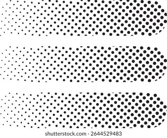 Abstract black dotted halftone pattern background design