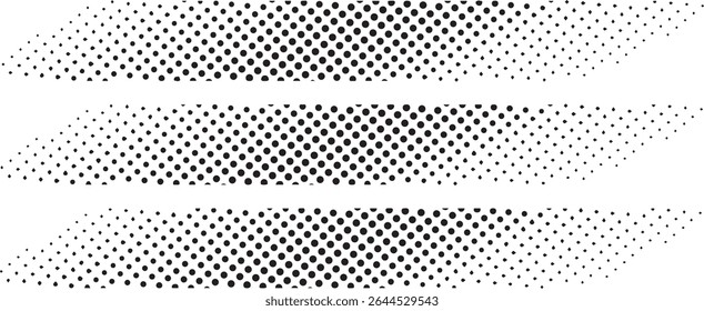 Abstract black dotted halftone pattern background