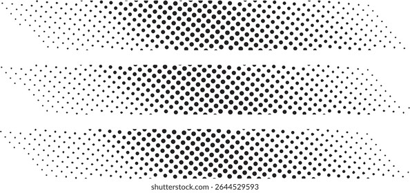Abstract black dotted halftone pattern background