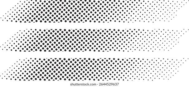 Abstract black dotted halftone pattern background