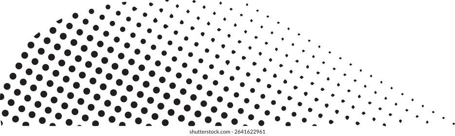 Abstract black dotted pattern background design
