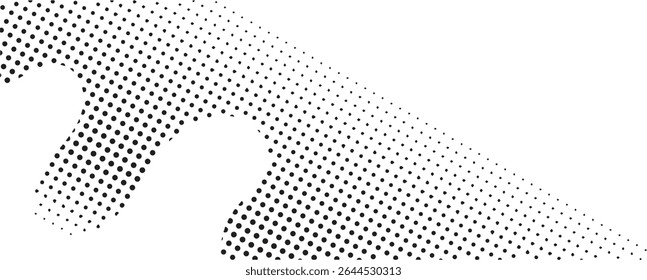 Abstract black dotted pattern design background