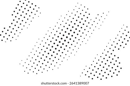 Abstract black dotted pattern swirling design