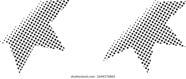 Abstrakte schwarze gepunktete Formen geometrisches Design
