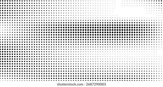 Abstractas fondo blanco punteado negro. Efecto semitono negro moderno. Estilo de cómic negro punteado de moda. Ilustración vectorial de semitono.