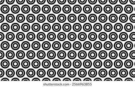 abstract black double circle pattern suitable for background.