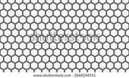 Abstract Black double Hexagon seamless pattern background honeycomb geometric texture. Can use for banner, backdrop, presentation, wallpaper, simple elements or all digital purpose.	