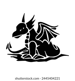 abstract black dragon animal china asia art culture drawing dragon festival fire vector creative dragon icon logo design