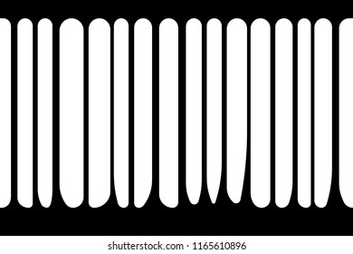 Abstract black drips on a white background