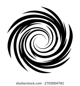 Abstrato preto dinâmico espiral vórtice espiral redemoinho gráfico Vetor, ilustração