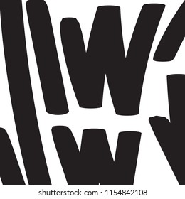 Abstract black elements on a white background. Vector illustration