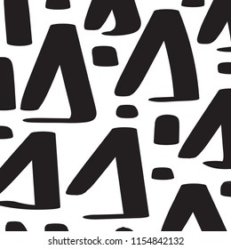 Abstract black elements on a white background. Vector illustration