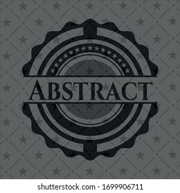 Abstract black emblem. Vector Illustration. Detailed.