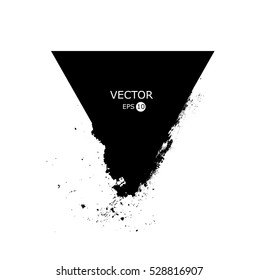Explosión negra abstracta. Fondo geométrico. Ilustración del vector
