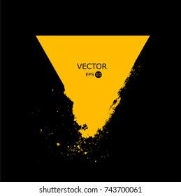 Abstract black explosion. Geometric background. Vector illustration