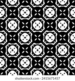 Abstract black figures on a whire background. Seamless texture for fashion, textile design,  on wall paper, wrapping paper, fabrics and home decor. Simple repeat pattern.