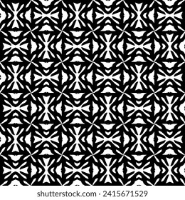 Resumen de figuras negras en un fondo blanco. Textura perfecta para la moda, el diseño textil, sobre papel de pared, papel de envoltura, tejidos y decoración casera. Patrón de repetición simple.
