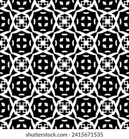 Resumen de figuras negras en un fondo blanco. Textura perfecta para la moda, el diseño textil, sobre papel de pared, papel de envoltura, tejidos y decoración casera. Patrón de repetición simple.