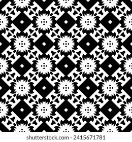 Abstract black figures on a whire background. Seamless texture for fashion, textile design,  on wall paper, wrapping paper, fabrics and home decor. Simple repeat pattern.