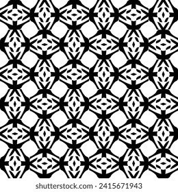 Abstract black figures on a whire background. Seamless texture for fashion, textile design,  on wall paper, wrapping paper, fabrics and home decor. Simple repeat pattern.