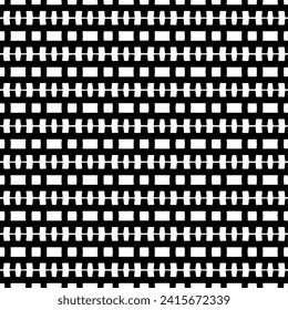 Abstract black figures on a whire background. Seamless texture for fashion, textile design,  on wall paper, wrapping paper, fabrics and home decor. Simple repeat pattern.