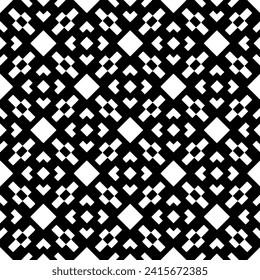 Abstract black figures on a whire background. Seamless texture for fashion, textile design,  on wall paper, wrapping paper, fabrics and home decor. Simple repeat pattern.