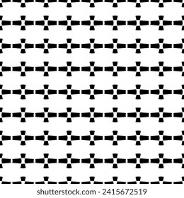 Abstract black figures on a whire background. Seamless texture for fashion, textile design,  on wall paper, wrapping paper, fabrics and home decor. Simple repeat pattern.