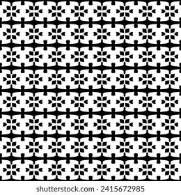 Abstract black figures on a whire background. Seamless texture for fashion, textile design,  on wall paper, wrapping paper, fabrics and home decor. Simple repeat pattern.