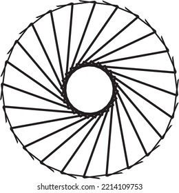 Resumen del patrón floral negro. Ornamento negro moderno. Ilustración de diseño de vectores.