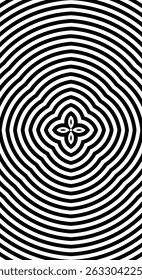 Vector negro abstracto del fondo de la onda de la flor en la Vertical blanca del fondo con las ondas inconsútiles