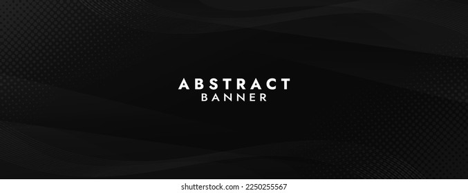 Resumen de la plantilla de la pancarta del líquido negro. Diseño de fondo moderno. color de gradiente. Ondas dinámicas. Composición de formas líquidas. Ajustar para banderas