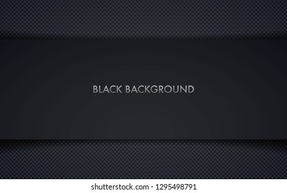 Abstract black frame background. Modern tech layout design template.