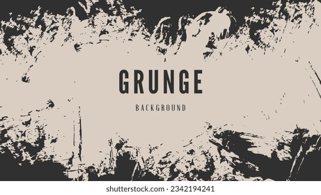 Abstract Black Frame Grunge Texture Design Background