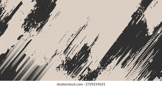 Fondo Abstractas de diseño de textura de grunge de marco negro