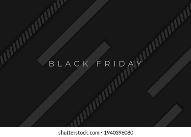 abstract black friday background with ornament, vector illustration