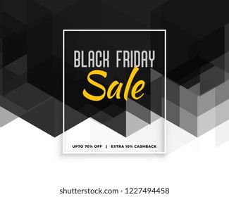 abstract black friday creative banner design